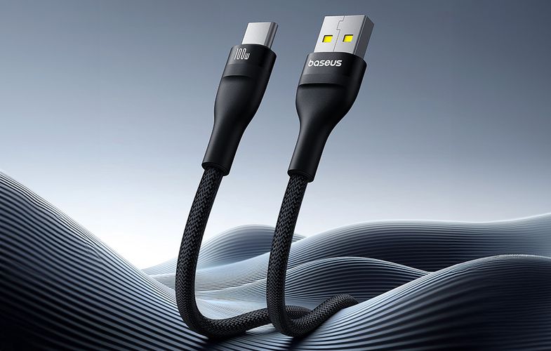 Charging Cable Baseus Flash 2 USB to USB-C 100W, 2m (black), Baseus P10311804111-01