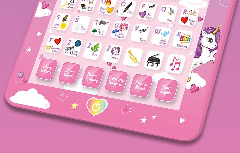 Unicorn bilingual talking educational tablet, Lexibook JCPAD002UNIi17