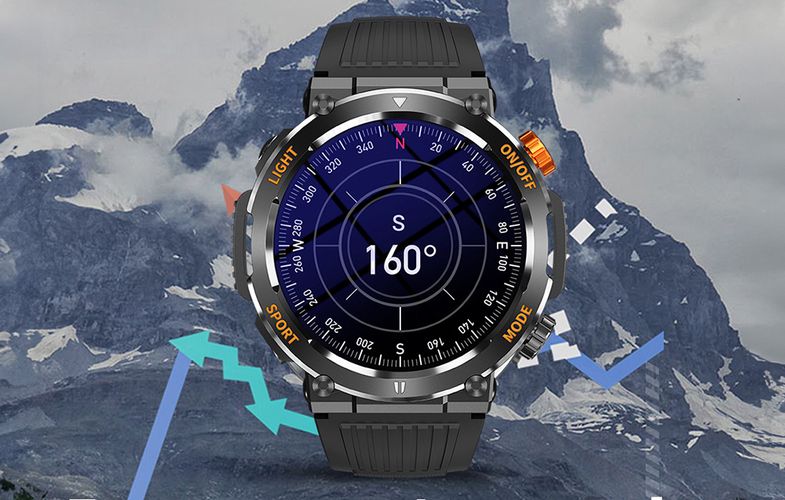 Colmi V68 smartwatch (black), Colmi V68 Black