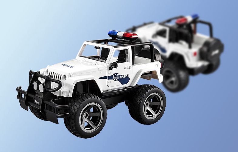 Remote-controlled car 1:12 Double Eagle (white) Jeep (Police) E550-003, Double Eagle E550-003