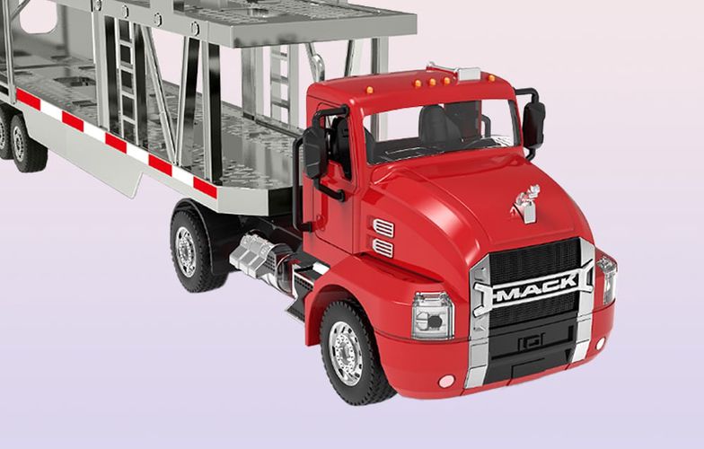 Remote-controlled truck 1:26 Double Eagle (red) (Car Transporter) E583-003, Double Eagle E583-003