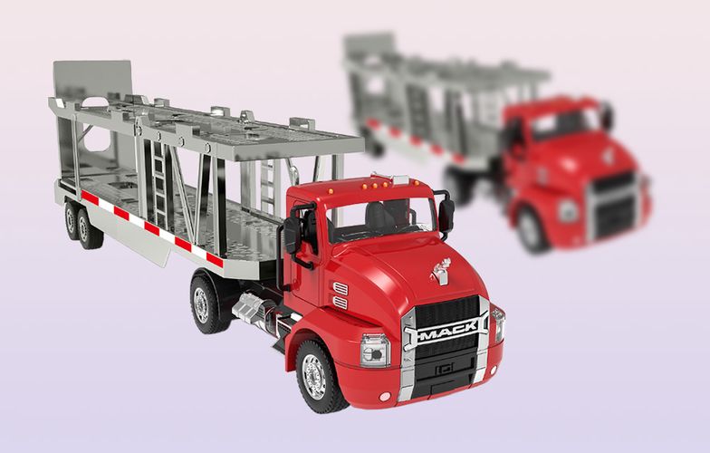 Remote-controlled truck 1:26 Double Eagle (red) (Car Transporter) E583-003, Double Eagle E583-003