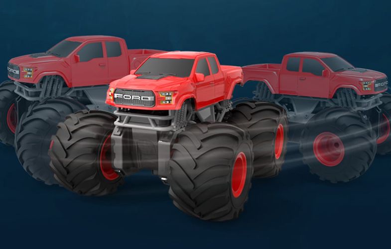 RC remote control car 1:18 Double Eagle (red) (red) Ford (amphibious) E344-003, Double Eagle E344-003