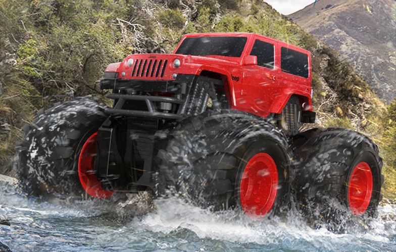 Remote-controlled car Double Eagle (red) Jeep (Amphibious) E342-003, Double Eagle E342-003