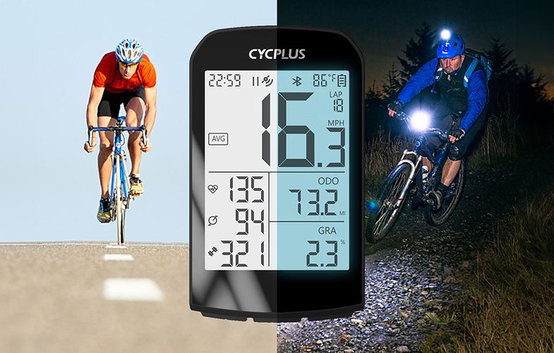 GPS bike computer Cycplus M1 - compatibile with Strava, Trainingpeaks etc., Cycplus M1