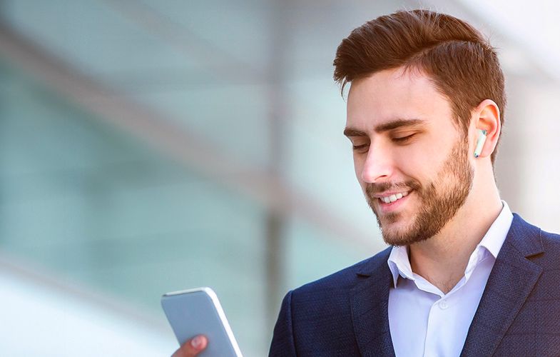 TWS Tronsmart Sounfii R4 headphones (white), Tronsmart R4 white