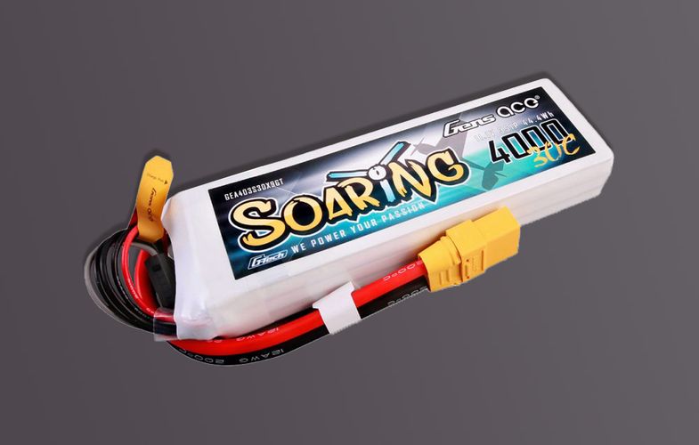 Gens ace G-Tech Soaring 4000mAh 11.1V 30C 3S1P Lipo Battery, Gens ace GEA403S30X9GT