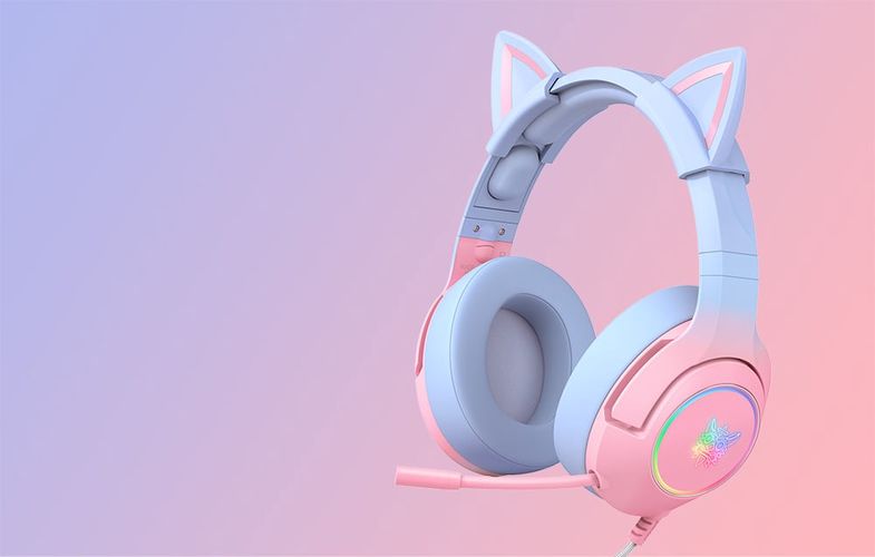 ONIKUMA K9 7.1 Gaming Headphones Pink and Blue, ONIKUMA K9 7.1 Pink Blue