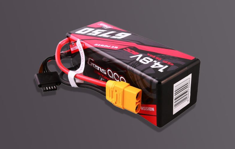 Gens ace G-Tech 6750mAh 14.8V 60C 4S1P 14# XT90 Battery, Gens ace GEA67504S60XGT