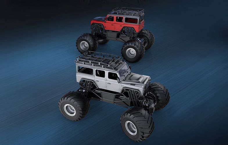 Remote-controlled RC remote control car 1:8 Double Eagle (grey) Land Rover Defender E375-003, Double Eagle E375-003grey