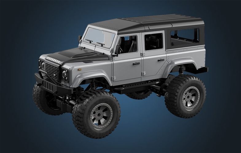 Remote-controlled RC remote control car 1:8 Double Eagle (grey) Land Rover Defender E375-003, Double Eagle E375-003grey