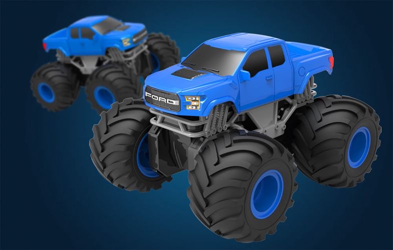 Remote-controlled car Double Eagle (blue) Ford (Amphibious) E344-003, Double Eagle E344-003blue