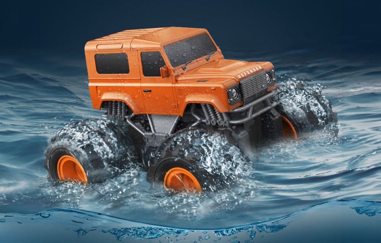 Remote-controlled car Double Eagle (orange) Land Rover (Amphibious) E343-003, Double Eagle E343-003orange