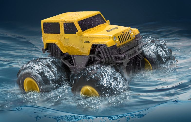 Remote-controlled car Double Eagle (yellow) Jeep (Amphibious) E342-003, Double Eagle E342-003yellow