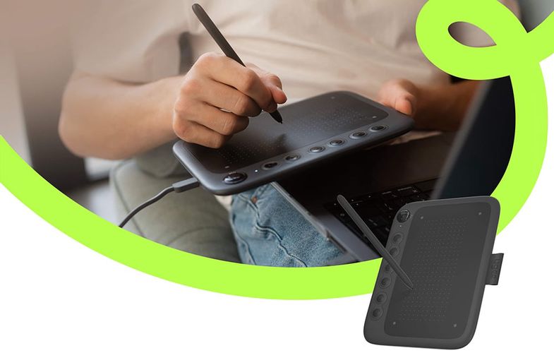 Ugee Q6 Graphic tablet (black), Ugee Q6