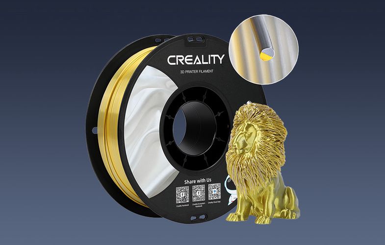 CR-Silk PLA Filament Creality (Gold-silver), Creality 3301120012