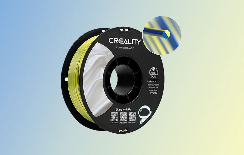 CR-Silk PLA Filament Creality (Yellow-blue), Creality 3301120014