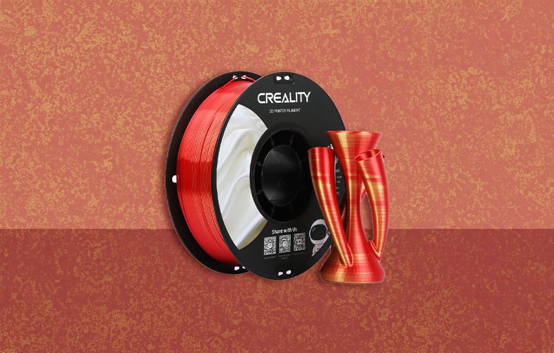 CR-Silk PLA Filament Creality (Golden-red), Creality 3301120009