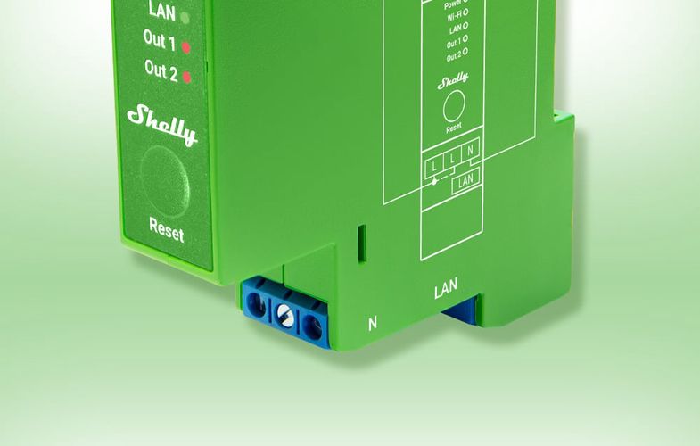 Shelly Pro Dimmer 2 DIN Rail Smart Switch, 2-channel, Shelly ProDimmer2