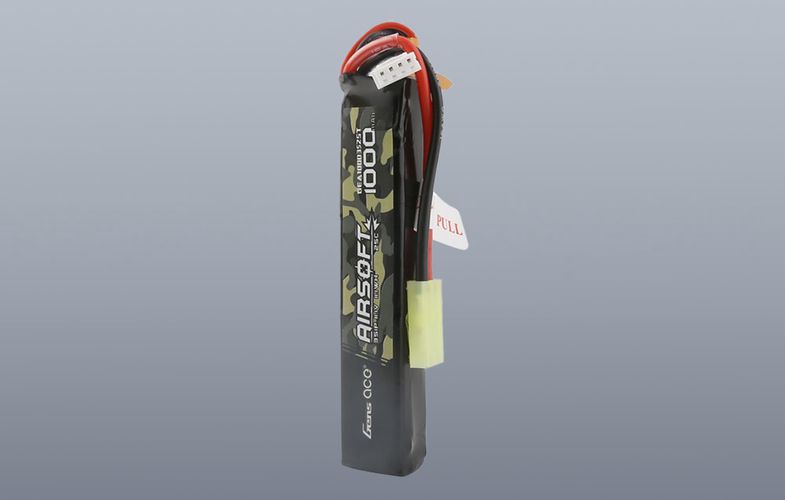 Gens ace 25C 1000mAh 3S1P 11.1V Airsoft Gun Lipo Battery with mini Tamiya Plug, Gens ace GEA10003S25T