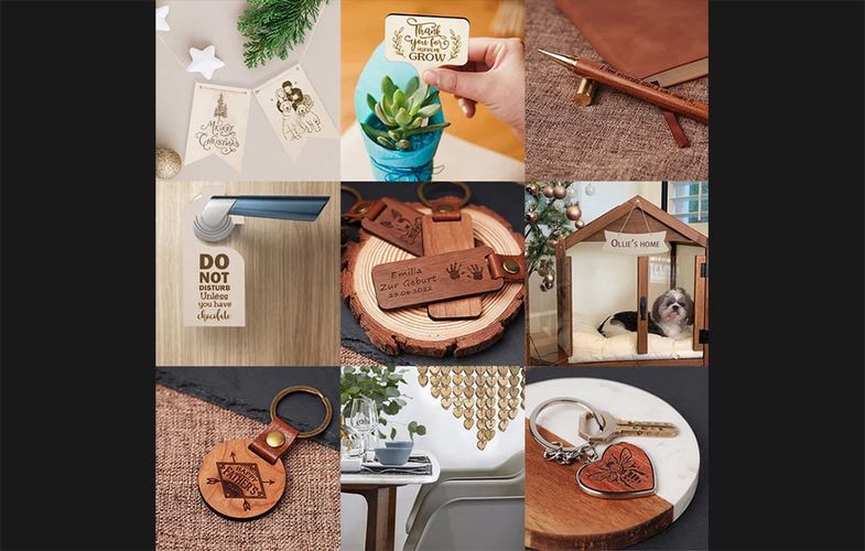 LaserPecker Wooden engraving materials set (190 pcs), LaserPecker LP190WPM