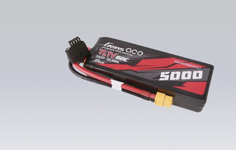 Gens ace G-Tech 5000mAh 11.1V 60C 3S1P Lipo With XT60 Plug, Gens ace GEA503S60X6GT