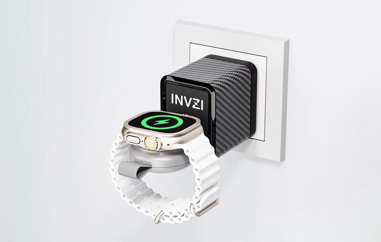 Magnetic Wireless Charger, INVZI, NVZAWC01, for Apple Watch 5W MFi Certified with USB-C Port, INVZI NVZAWC01