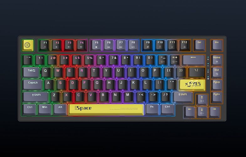 ONIKUMA G52 82 Keys USB Wired Mechanical Keyboard, ONIKUMA G52 Wired Black