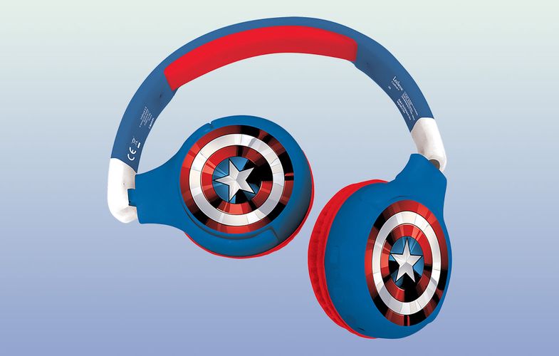 Foldable headphones 2 in 1 Avengers Lexibook, Lexibook HPBT010AV