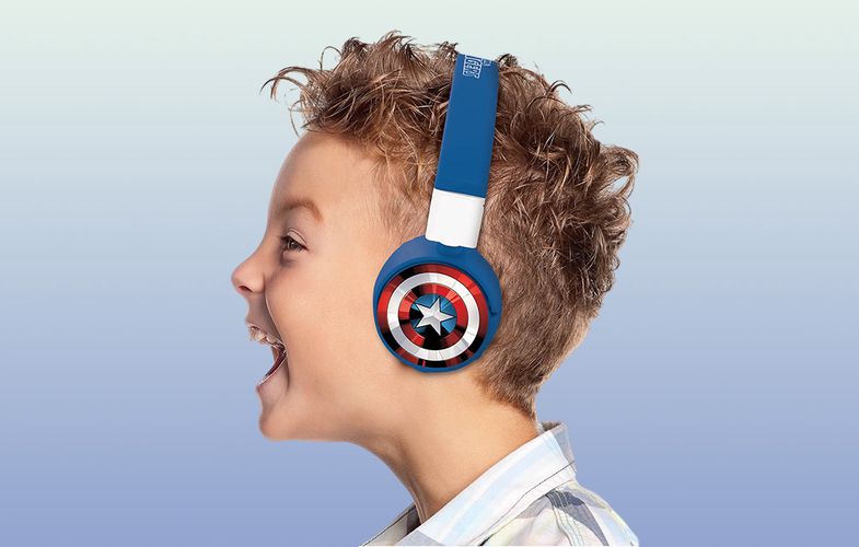 Foldable headphones 2 in 1 Avengers Lexibook, Lexibook HPBT010AV