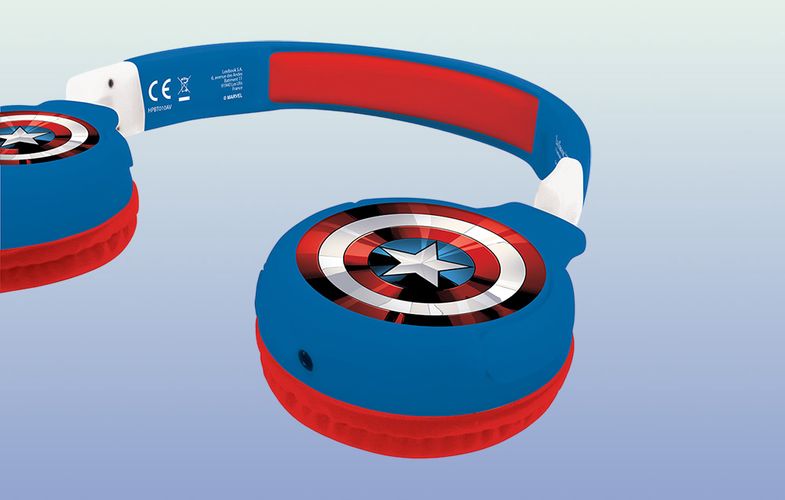 Foldable headphones 2 in 1 Avengers Lexibook, Lexibook HPBT010AV