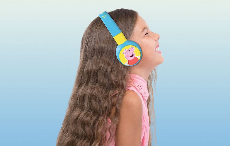 Foldable headphones 2 in1 Peppa Pig Lexibook, Lexibook HPBT010PP