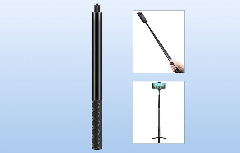 Metal selfie holder Puluz 150 cm for Insta360 One RS / X2 / X3 / X4 / X5, Puluz PU816