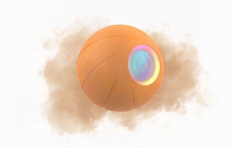 Interactive Cheerble Wicked Ball for Dogs (orange)., Cheerble SE C1221