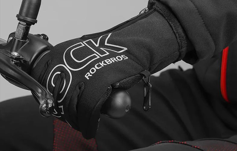 Rockbros cycling gloves S091-4BK (black), Rockbros S091-4BK- XL