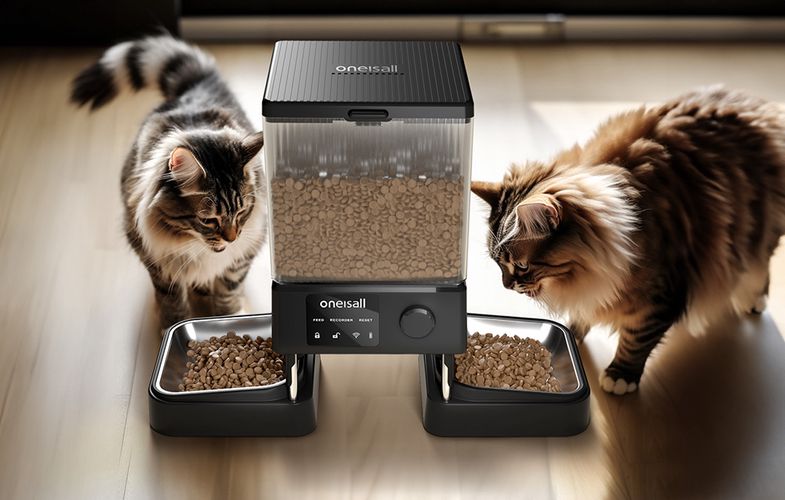 Automatic double pet feeder  WiFi Oneisall, Oneisall PFD-002 Pro