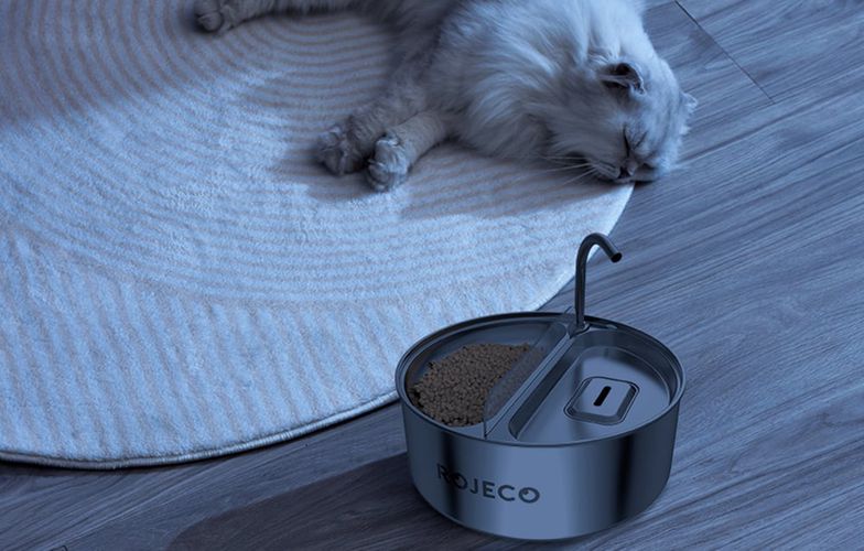 Stainless Steel Pet Water fountain & Feeder 2in1 3.2l Rojeco, Rojeco RYSJ-17