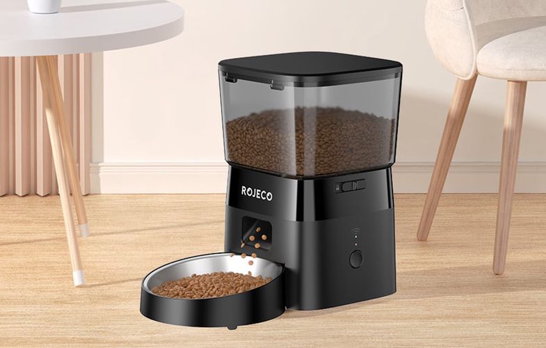 Rojeco 2L Automatic Pet Feeder WiFi Version (Black), Rojeco "RWSQWIFIO-2L01 "