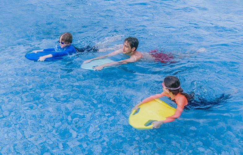 Electric swimming board ASIWO MAKO (blue), ASIWO EL-KB-01-B