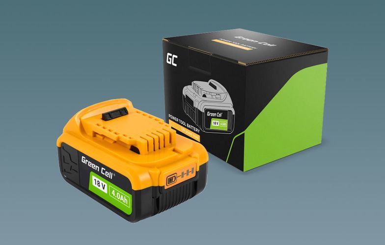 Power Tools Battery Green Cell PTDW18V4, DeWalt XR 18V 4Ah DCB182, Green Cell PTDW18V4