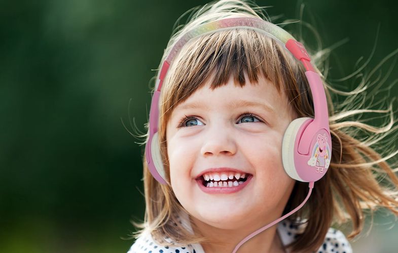 Wired headphones for Kids OTL Peppa Pig Glitter (pink), OTL PP0776