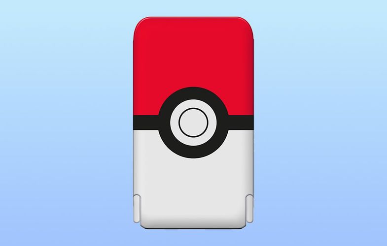 Magnetic powerbank OTL 5000 mAh, USB-C 15W, Pokemon Pokeball with stand (red-white), OTL PK1186