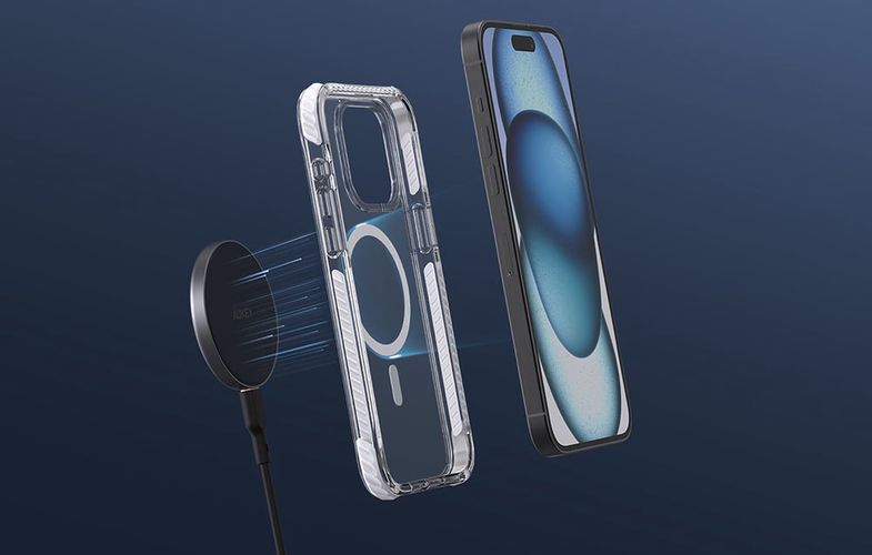 Aukey PC-TM11A case for iPhone 15 (transparent), Aukey PC-TM11A Transparent