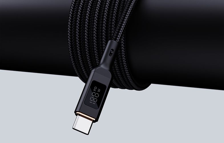 USB-C to USB-C Cable Aukey CB-MCC101, 100W, 1m (black), Aukey CB-MCC101 Black