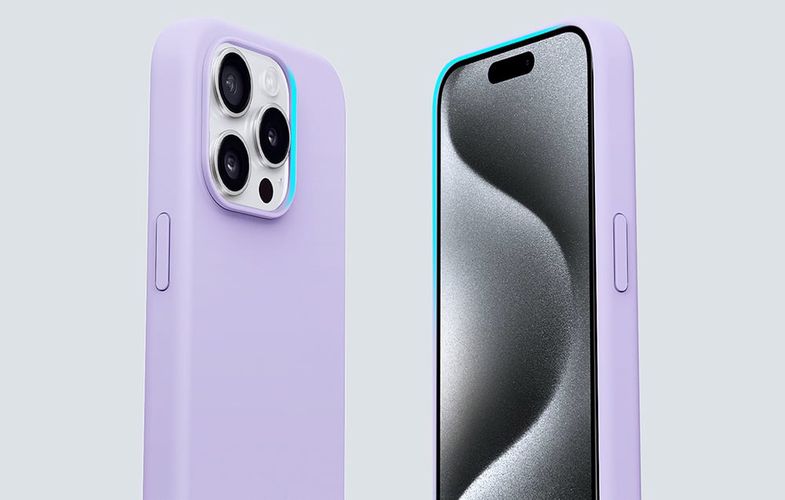 Aukey PC-GJ10C case for iPhone 15 Pro (lilac), Aukey PC-GJ10C Lilac