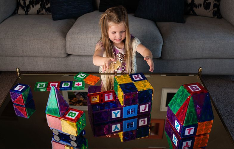 Playmags 3D magnetic train blocks 155 set of 20 pieces, Playmags 155