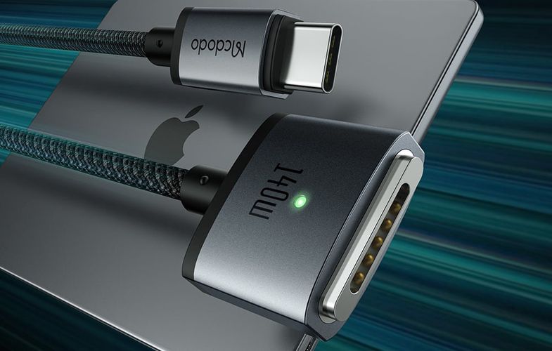 Mcdodo CA-1470 USB-C to Magsafe 3 cable, PD 140W, 2m (black), Mcdodo CA-1470