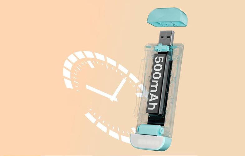 Mini Book light Glocusent GLCSNTBL301 bookmark USB 500mAh Blue, Glocusent GLCSNTBL301