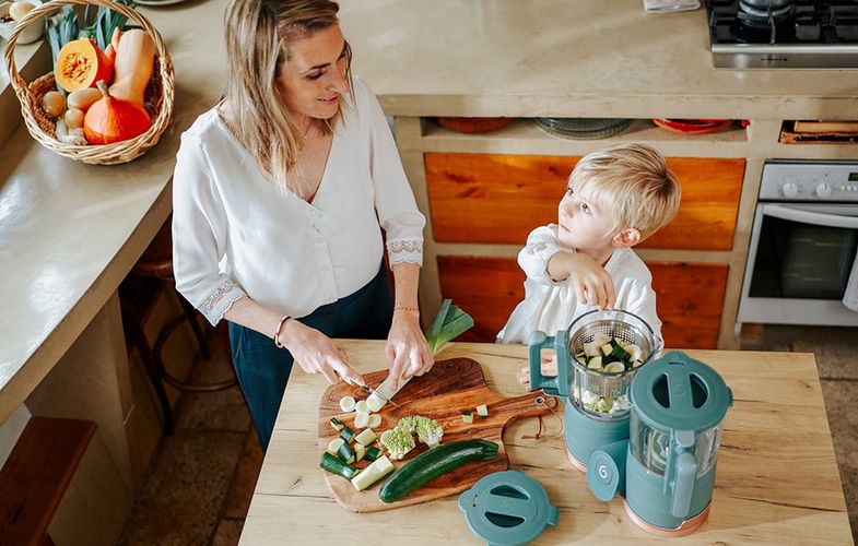 Multi-purpose food processor Babymoov Nutribaby Glass 4-in-1 (green), Babymoov A001132