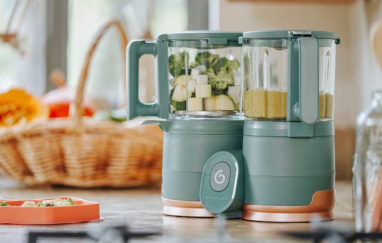 Multi-purpose food processor Babymoov Nutribaby Glass 4-in-1 (green), Babymoov A001132